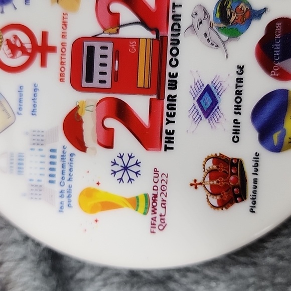 2022 What a  Year!! Highlights for 2022 in one ornament. New. - Picture 6 of 6